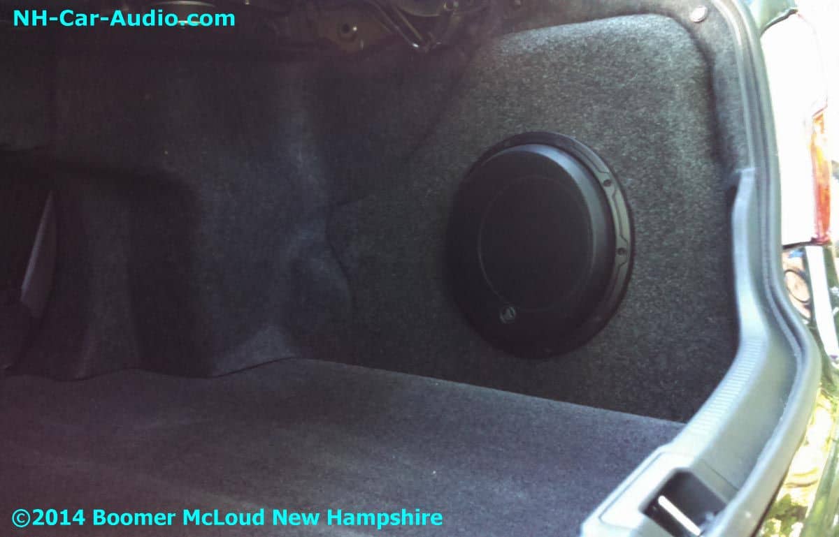 2014 Camry JL Audio custom subwoofer enclosure 10tw3