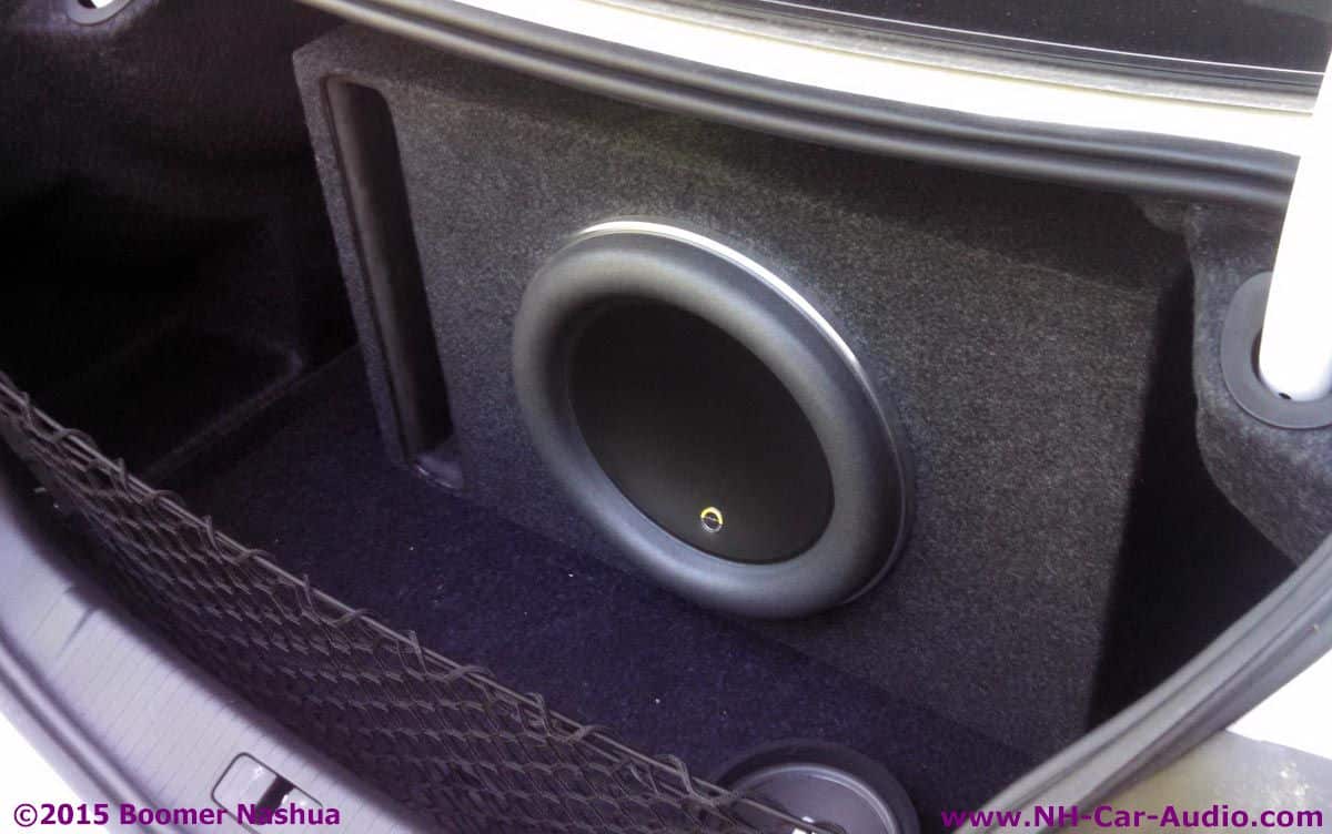 Buick-Lacrosse-ported-12w7-subwoofer - Boomer Nashua Mobile Electronics