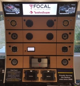 Boomer Nashua mobile electronics showroom FOCAL display