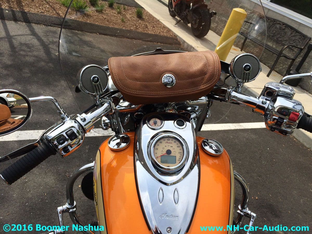 Indian Motorcycle Custom Stereo Boomer Nashua Mobile Electronics