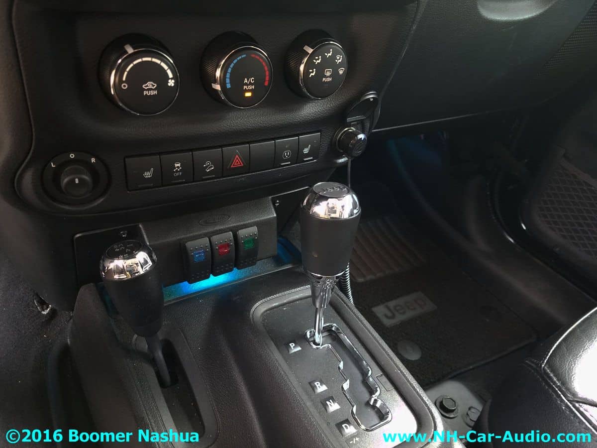 Jeep Wrangler Unlimited Interior Color Changing LEDs 