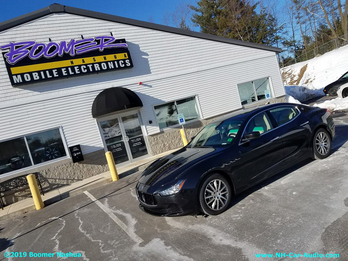 Maserati Ghibli Audio Upgrade - Boomer Nashua Mobile Electronics