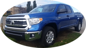 Boomer Transformaton: 2016 blue Toyota Tundra Before